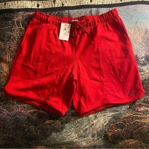 Jordan Essentials Fleece Athletic Shorts Standard Fit Red Sz 2XL (DA9826-687)